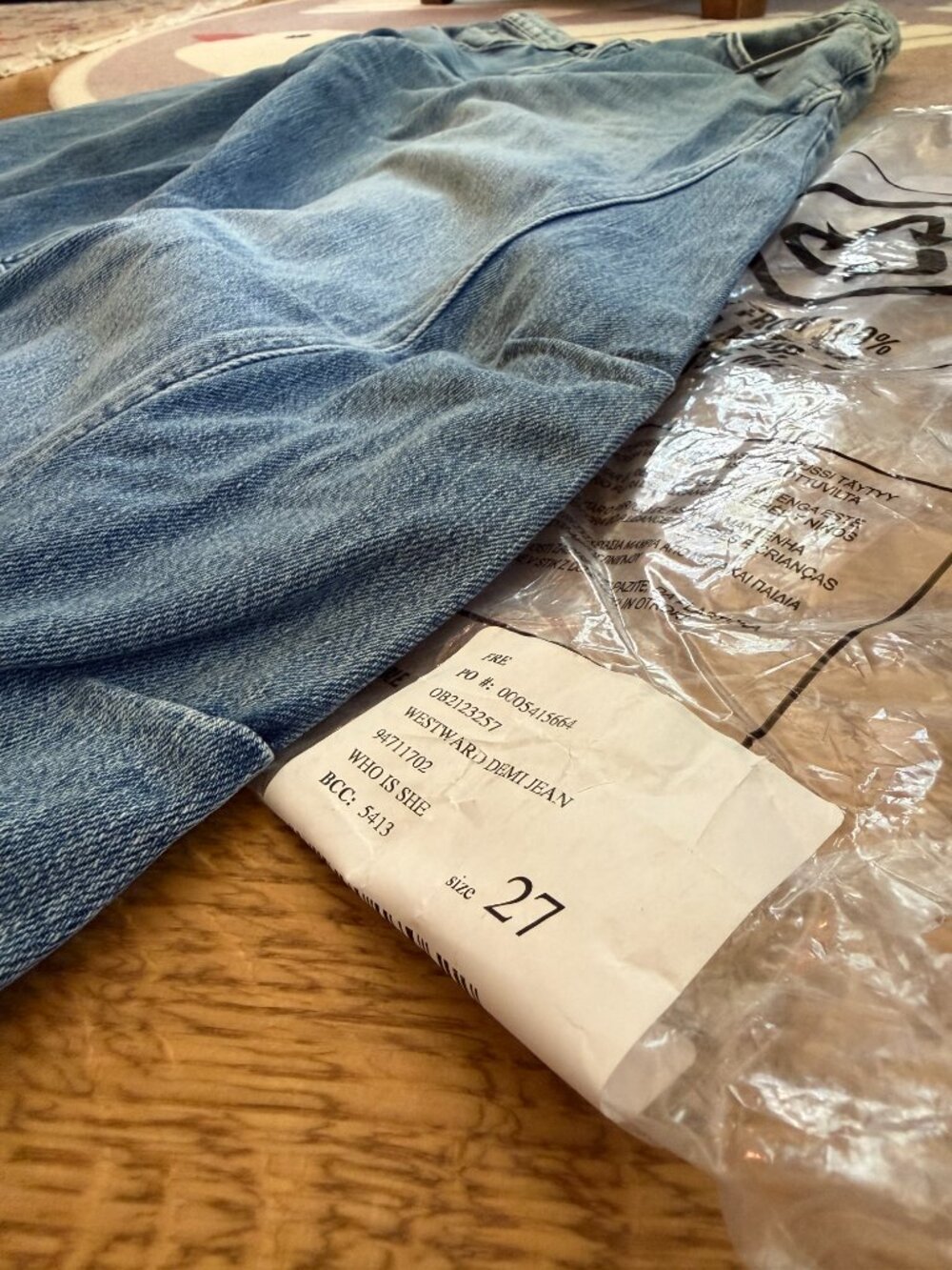 WE THE FREE {NWT} Free People Westward Demi Jeans 27/4 | wide leg baggy denim - Picture 7 of 8